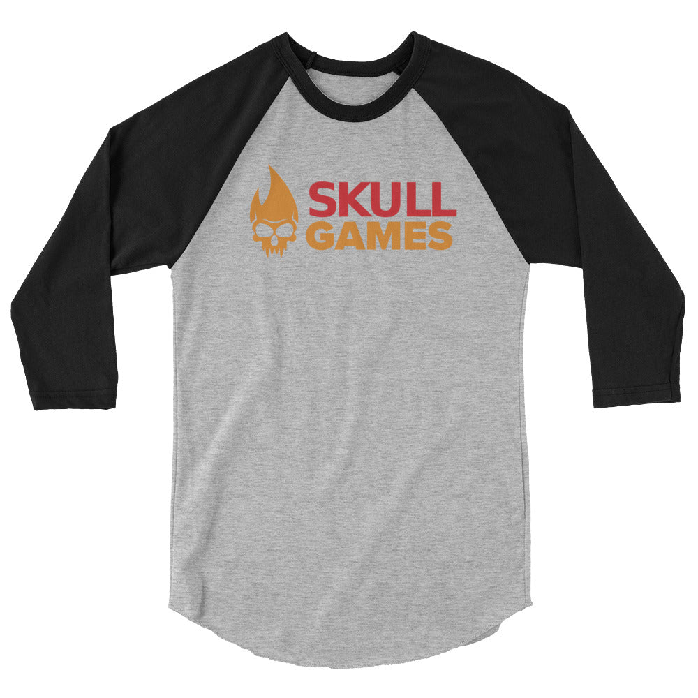 Skull Games 3/4 sleeve raglan shirt